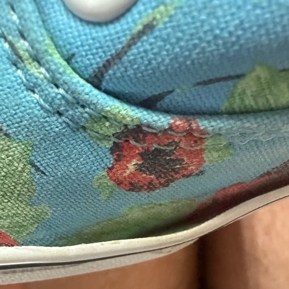 Vans Star Wars Authentic Yoda Aloha Floral Sneakers Blue Red Women 7 Men 5.5 - Picture 12 of 16